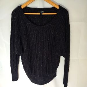 A.N.A. A New Approach Cable Knit Sweater Black